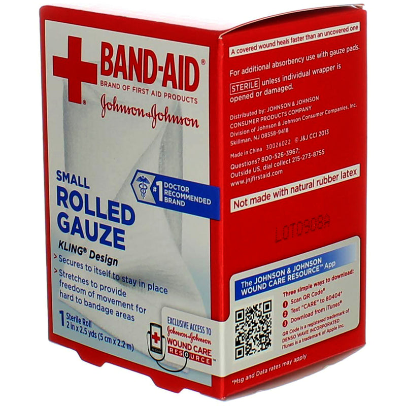 Band-Aid Rolled Gauze, Small