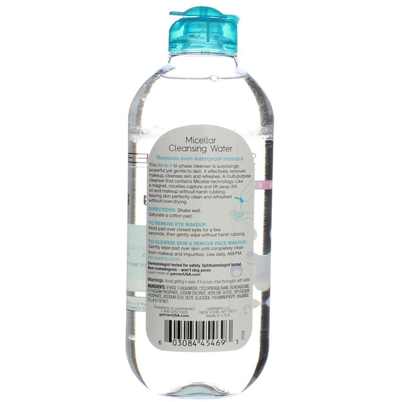 Garnier SkinActive Micellar All-in-1 Waterproof Cleansing Water, 13.5 fl oz
