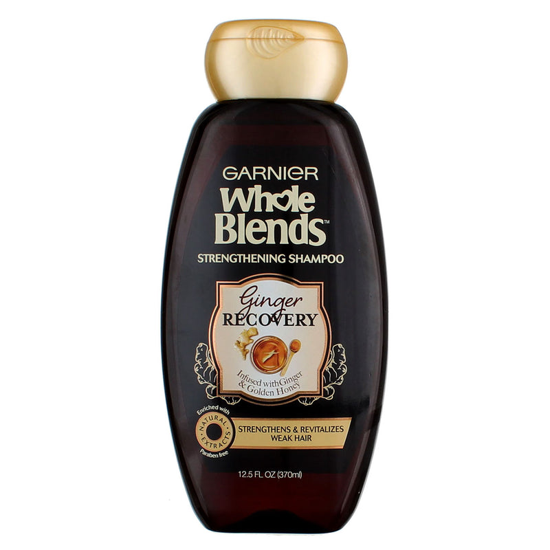 Garnier Whole Blends Strengthening Infused with Ginger & Golden Honey Shampoo, 12.5 fl oz