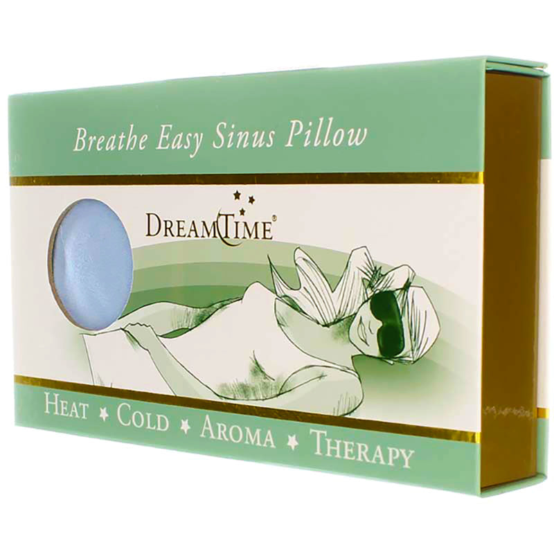 DreamTime Aromatherapy Breathe Easy Hot And Cold Sinus Pillow, Blue, Eucalyptus & Peppermint