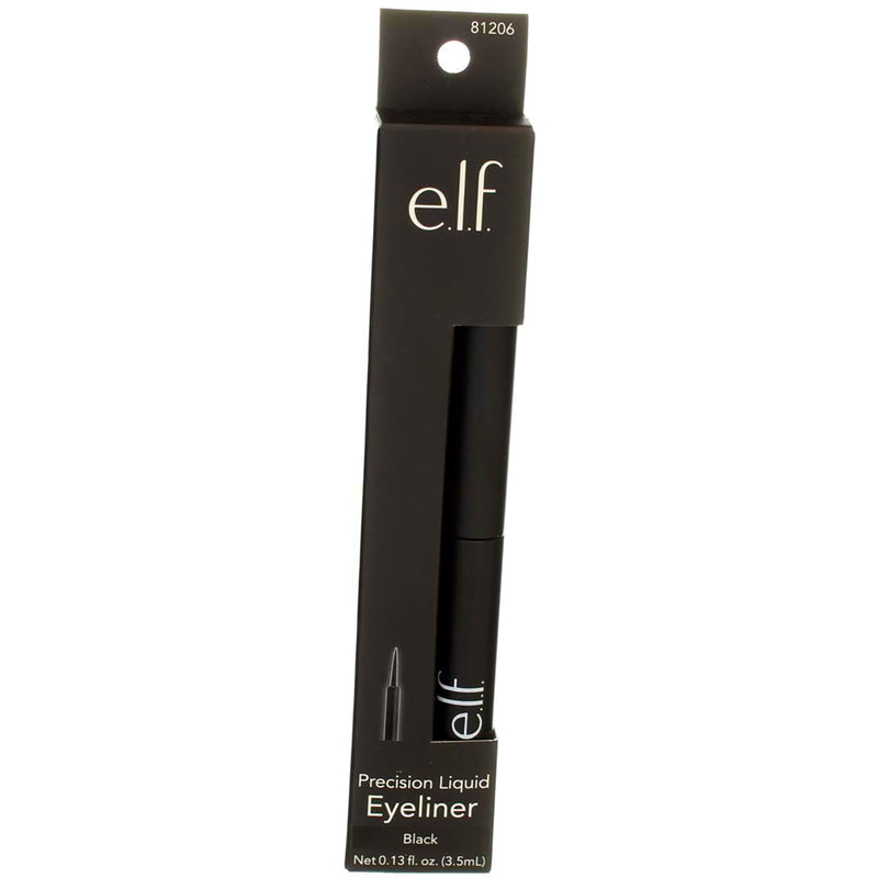 e.l.f. Precision Liquid Eyeliner, Black 81206, 0.13 fl oz