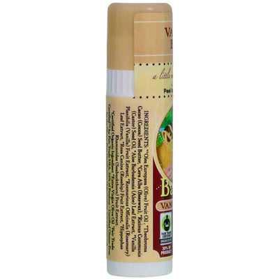 Badger Cocoa Butter Lip Balm Stick, Vanilla Bean, 0.25 oz