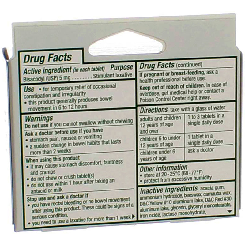 Dulcolax Laxative Tablets, 10 Ct