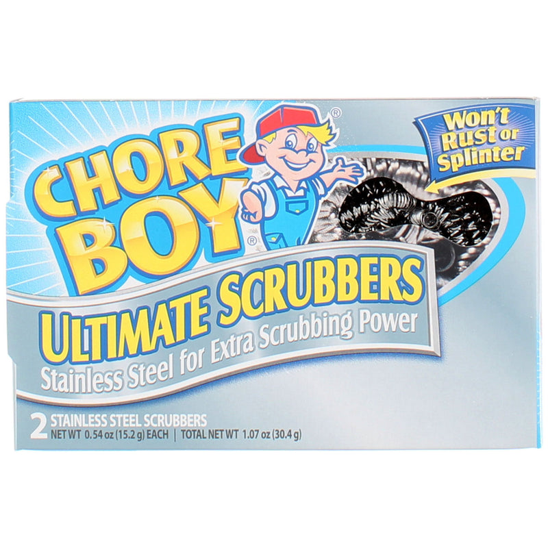 Chore Boy Ultimate Stainless Steel Scrubber, 0.54 oz, 2 Ct