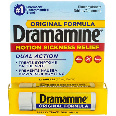 Dramamine Original Formula, 12 ct (Pack of 1)
