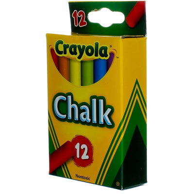 Crayola Chalk, Multi-Colored, 12 Ct