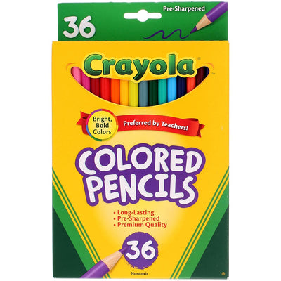 Crayola Colored Pencils, Long, 36 Ct
