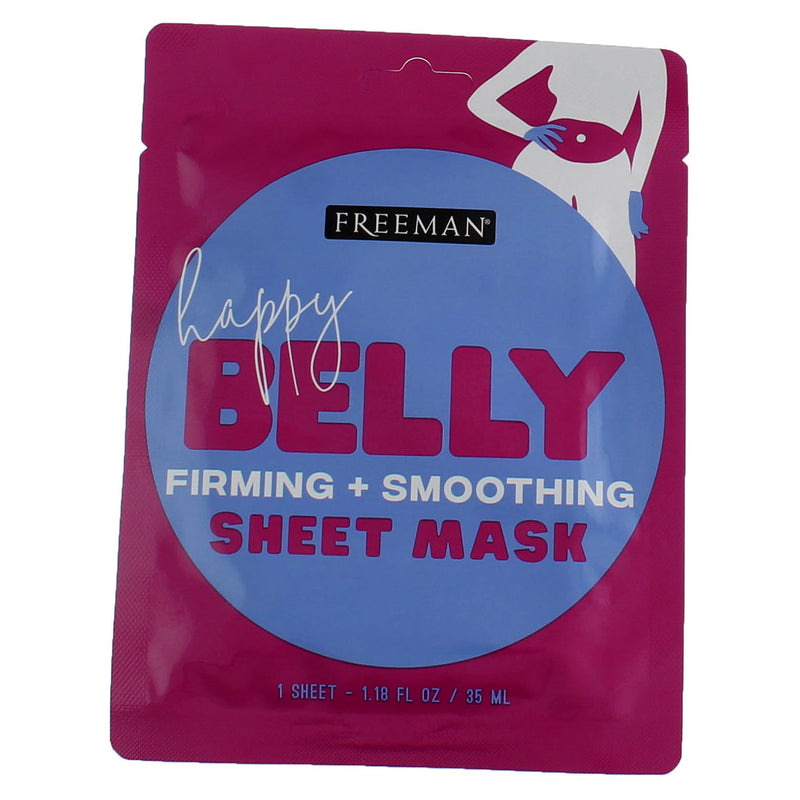 Freeman Happy Belly Firming + Smoothing Belly Sheet Mask, 1.18 fl oz