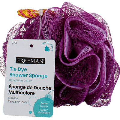 Freeman Mild Shower Sponge, Tie Dye