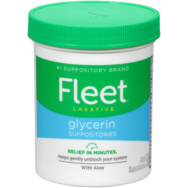 Fleet Laxative Glycerin Suppositories, 50 ct (Pack of 1)