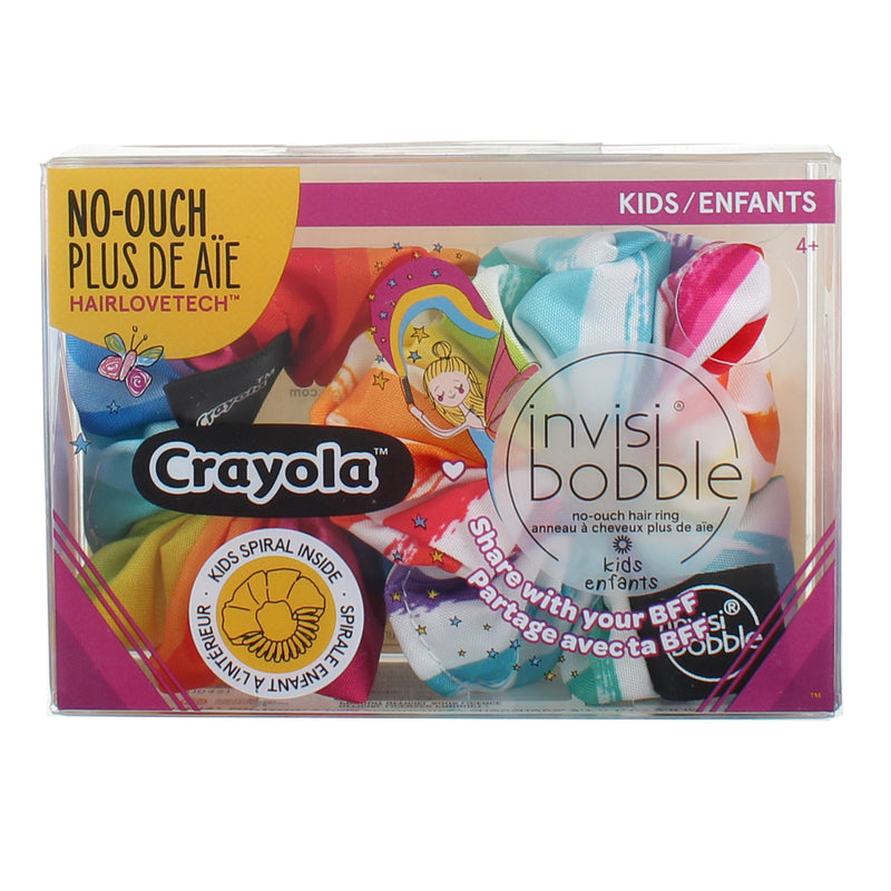 Invisibobble Crayola HairLoveTech No Ouch Hair Rings, Kids, 2 Ct