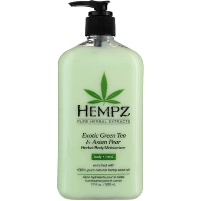 Hempz Herbal Body Moisturizer, Exotic Green Tea & Asian Pear, 17 fl oz