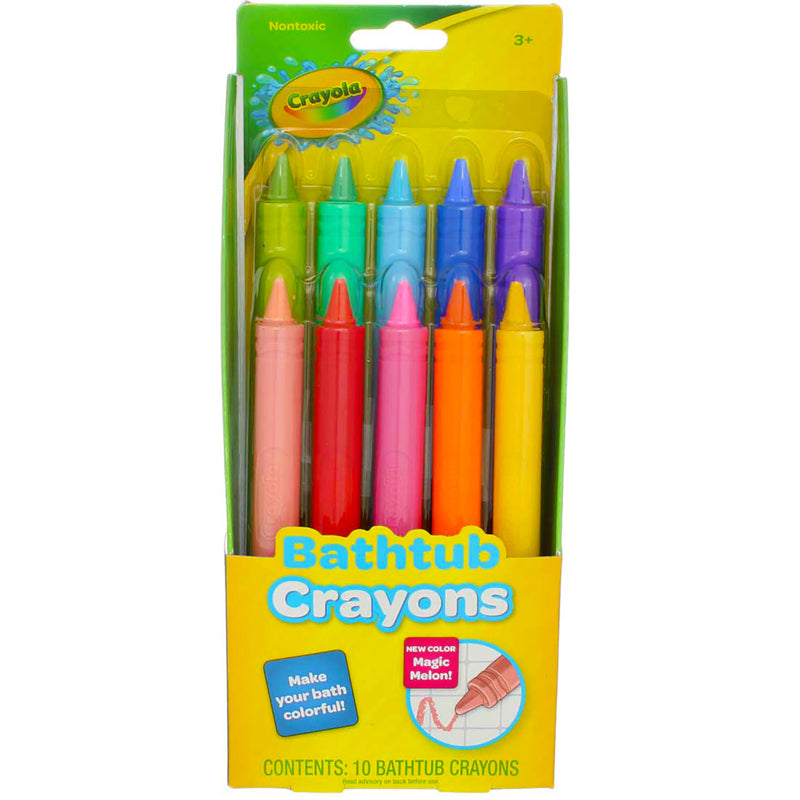 Crayola Bathtub Crayons, Assorted Colors, 10 Ct
