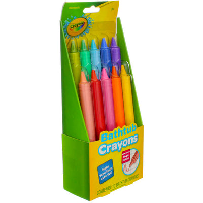 Crayola Bathtub Crayons, Assorted Colors, 10 Ct