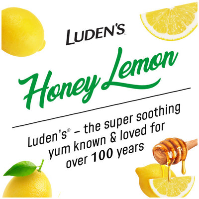 Luden's Soothing Throat Drops, Honey Lemon, 25 ct (Pack of 1)