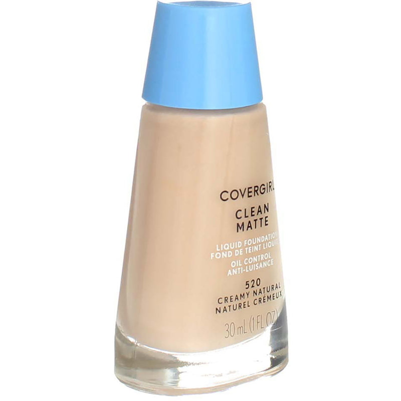 CoverGirl Clean Matte Liquid Foundation, Creamy Natural 520, 1 fl oz