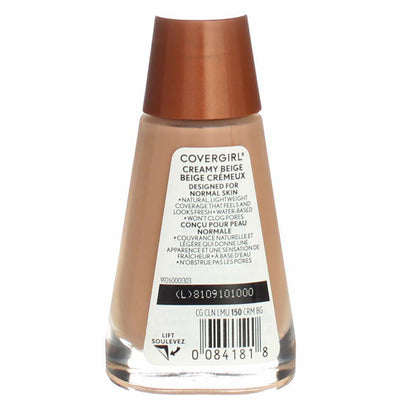 CoverGirl Clean Liquid Foundation, Creamy Beige 150, 1 fl oz