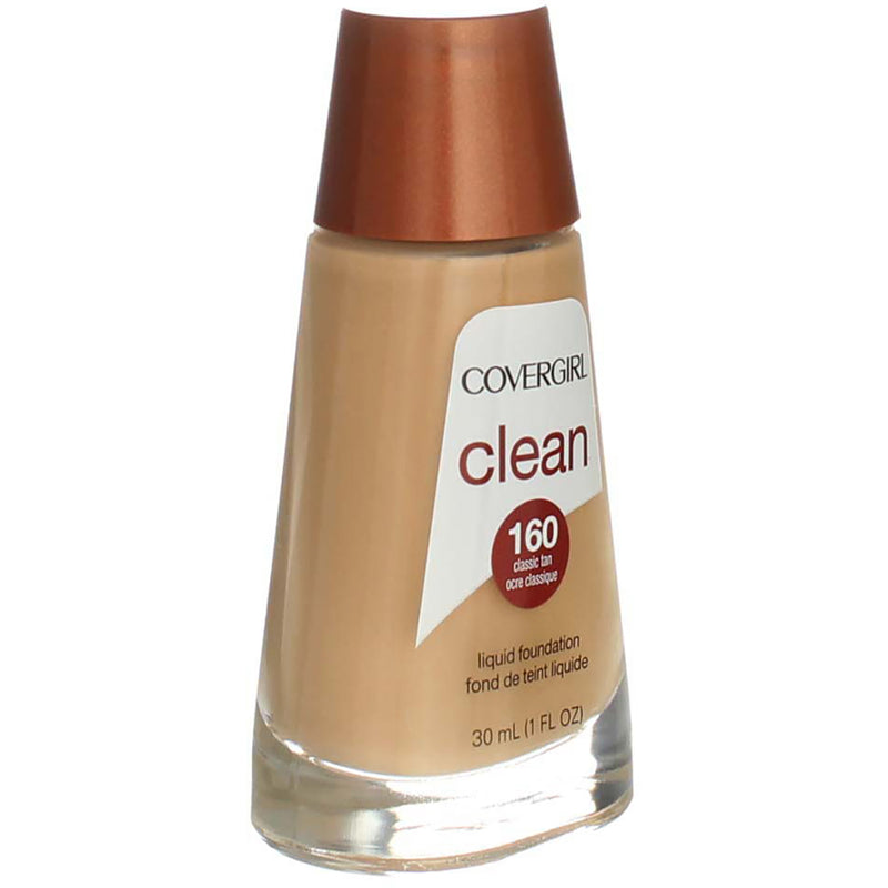 CoverGirl Clean Liquid Foundation, Classic Tan 160, 1 fl oz
