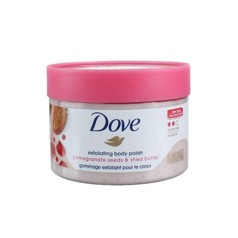 Dove Exfoliating Body Polish Scrub Pomegranate & Shea Butter 10.5 oz