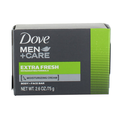 Dove Men+Care Body and Face Bar Extra Fresh 2.6 Ounce (Pack of 5)