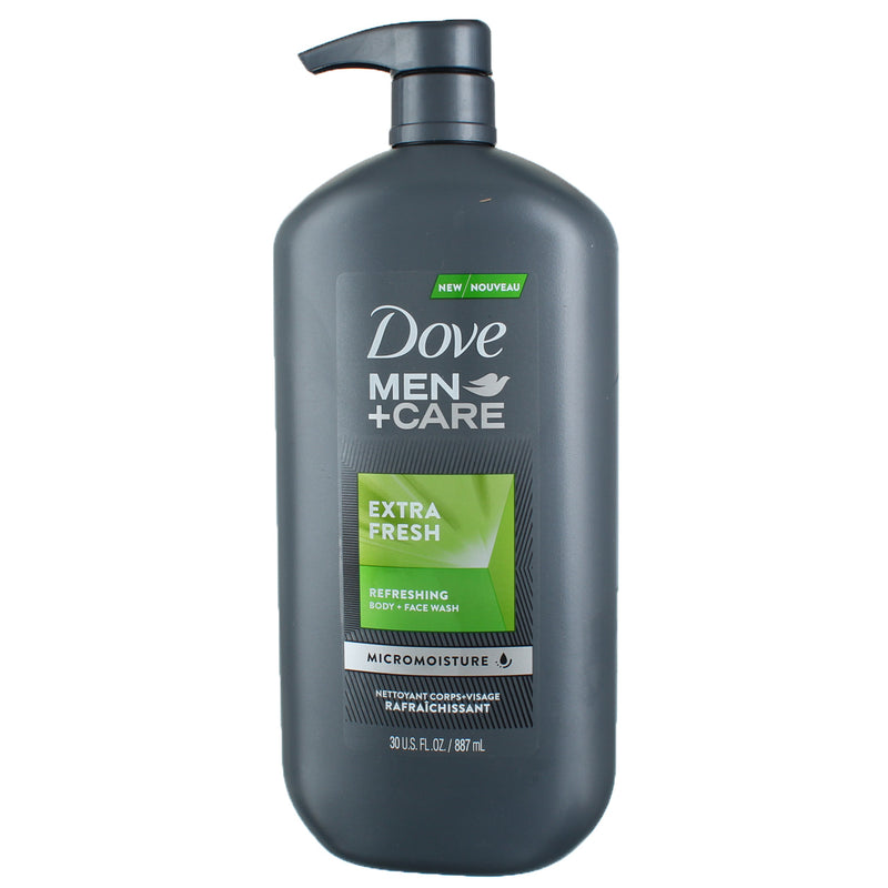 Dove Men+Care Extra Fresh Refreshing Body + Face Wash, 30 fl oz
