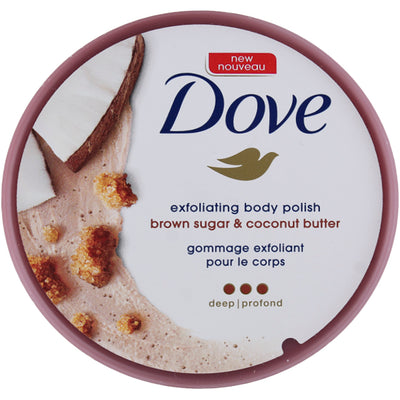 Dove Exfoliant Deep Body Polish, Brown Sugar & Coconut Butter, 10.5 oz