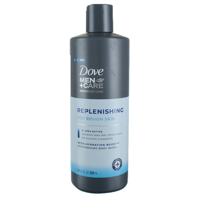 Dove Men+Care Advanced Care Body Wash Body Replenish Cleanser For Rough Skin 18 fl oz.