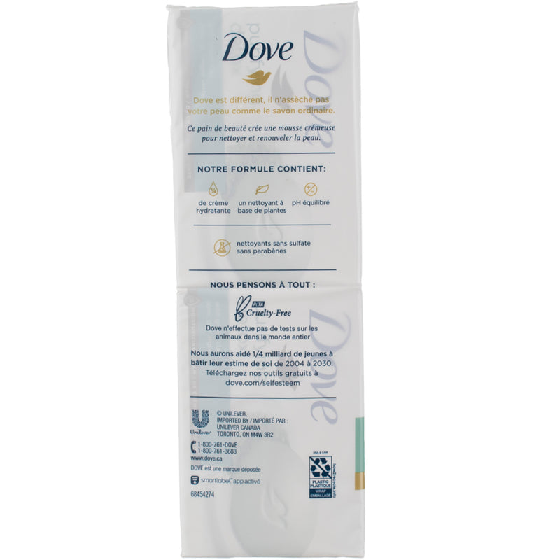 Dove Purifying Detox Moisturizing Beauty Bar Soap, Green Clay, 3.75 oz, 6 Ct