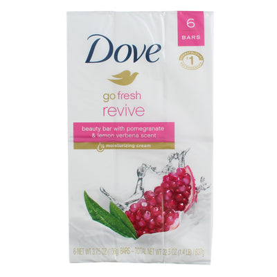 Dove Go Fresh Revive Moisturizer Cream Bars, Lemon Verbena, 3.75 oz, 6 Ct
