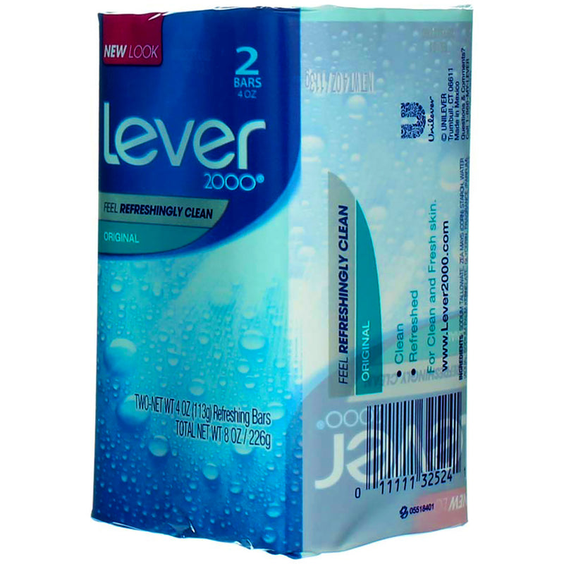 Lever2000 Original Bar Soap, Original, 4 oz, 2 Ct