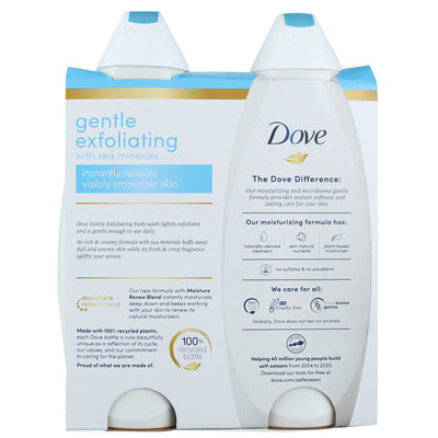 Dove Nourishing Body Wash, Sea Minerals, 22 fl oz, 2 Ct