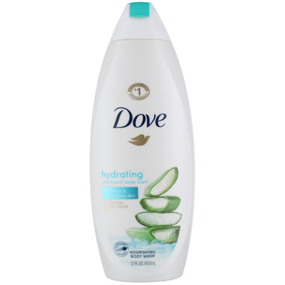 Dove Hydrating Moisture Renew Blend Body Wash, Aloe and Birch Water, 22 fl oz