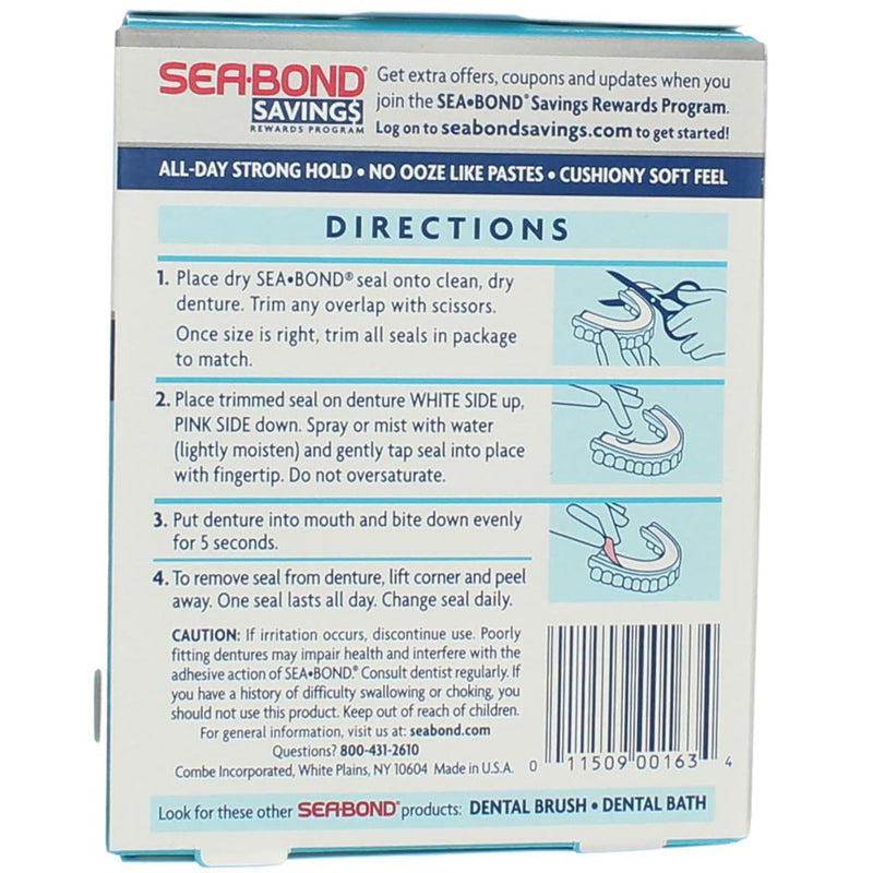 Sea-Bond Denture Adhesive Wafers for Lowers Fresh Mint • Price »