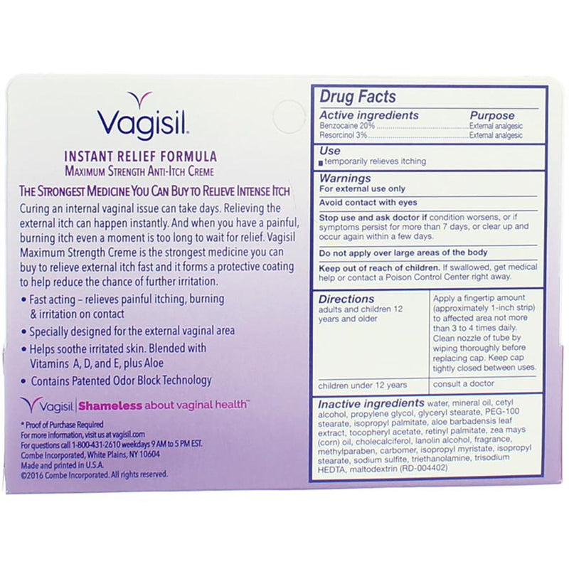 Vagisil Maximum Strength Medicated Anti-Itch Creme - 1 oz