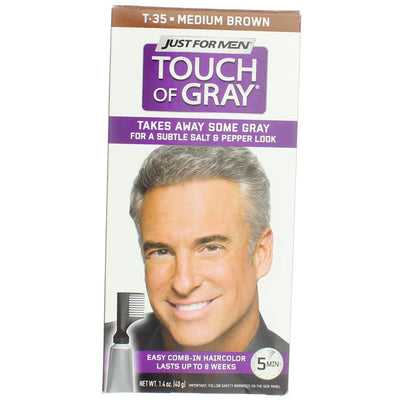 Just For Men Touch of Gray Hair Color, Medium Brown T-35
