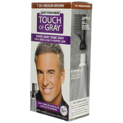 Just For Men Touch of Gray Hair Color, Medium Brown T-35