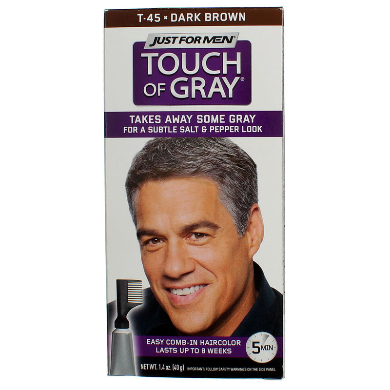 Just For Men Touch of Gray Hair Color, Dark Brown T-45