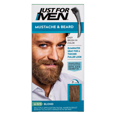 Just For Men Easy Brush In Mustache & Beard Color, Blond M-10/15