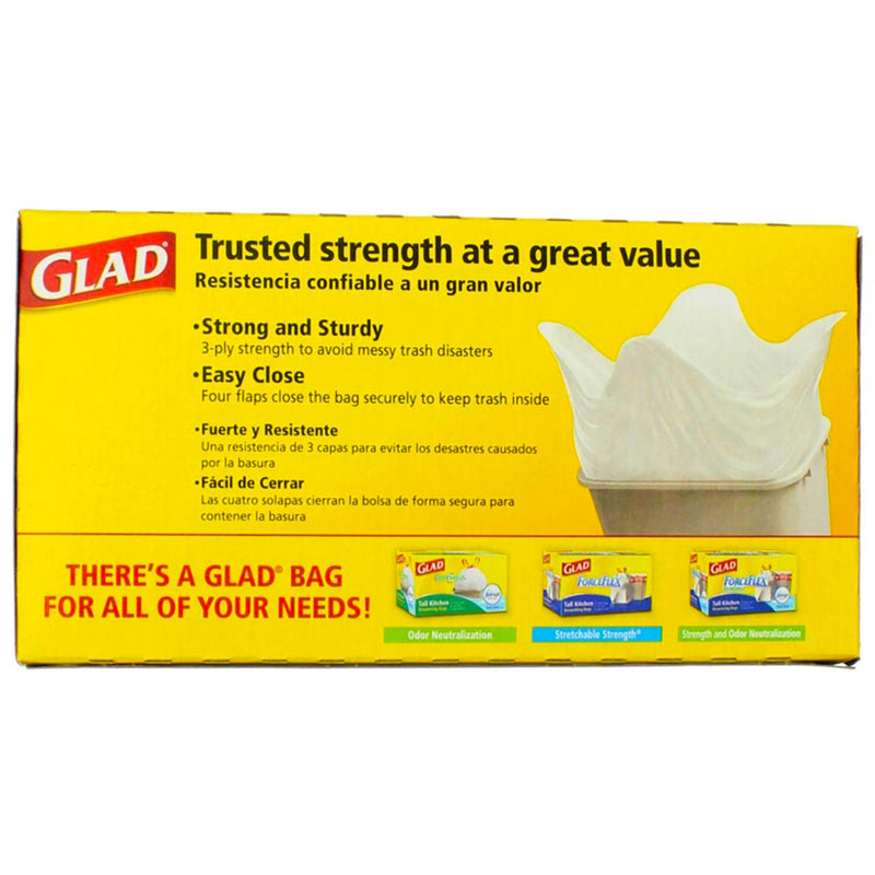 Glad Tall Kitchen Bags, Quick-Tie, 15 Bags