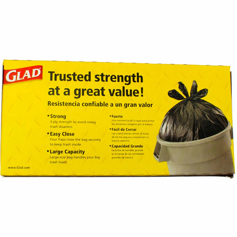 Glad Strong Quick-Tie Large Trash Bags - 30 Gallon - 21 Count