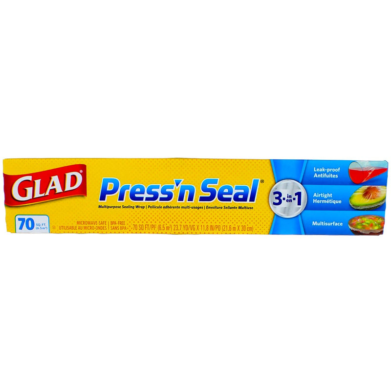Glad Press'N Seal Multipurpose Sealing Wrap, 70 sq ft – Vitabox