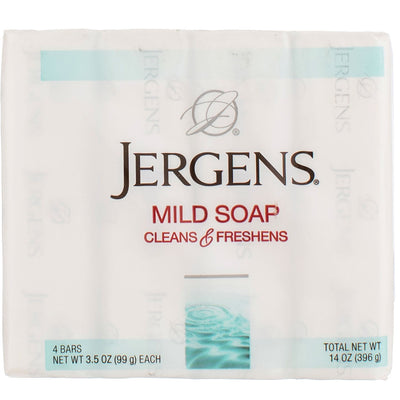 Jergens Bar Soap, 3.5 oz, 4 Ct