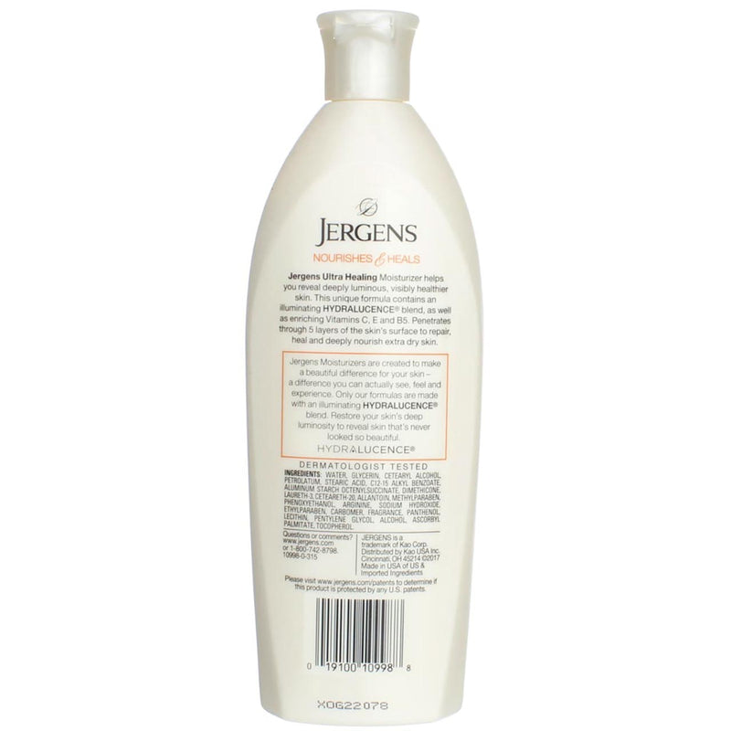 Jergens Ultra Healing Dry Skin Moisturizer: Absorption into Extra Dry Skin, 10 Ounce