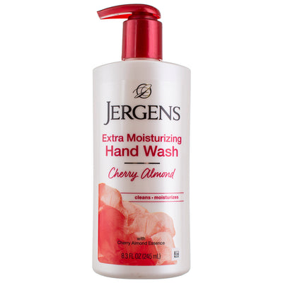 Jergens Cherry Almond Scent Liquid Hand Soap Dispenser, 8.4 fl oz
