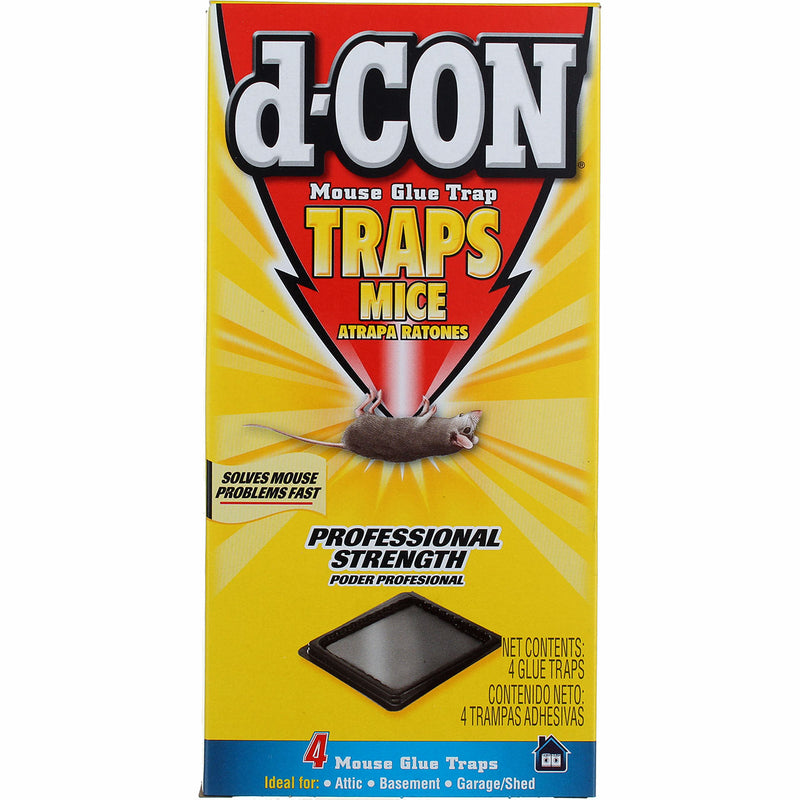 D-Con Professional Mouse Trap Glue Trap, 4 Ct, 1 Pk