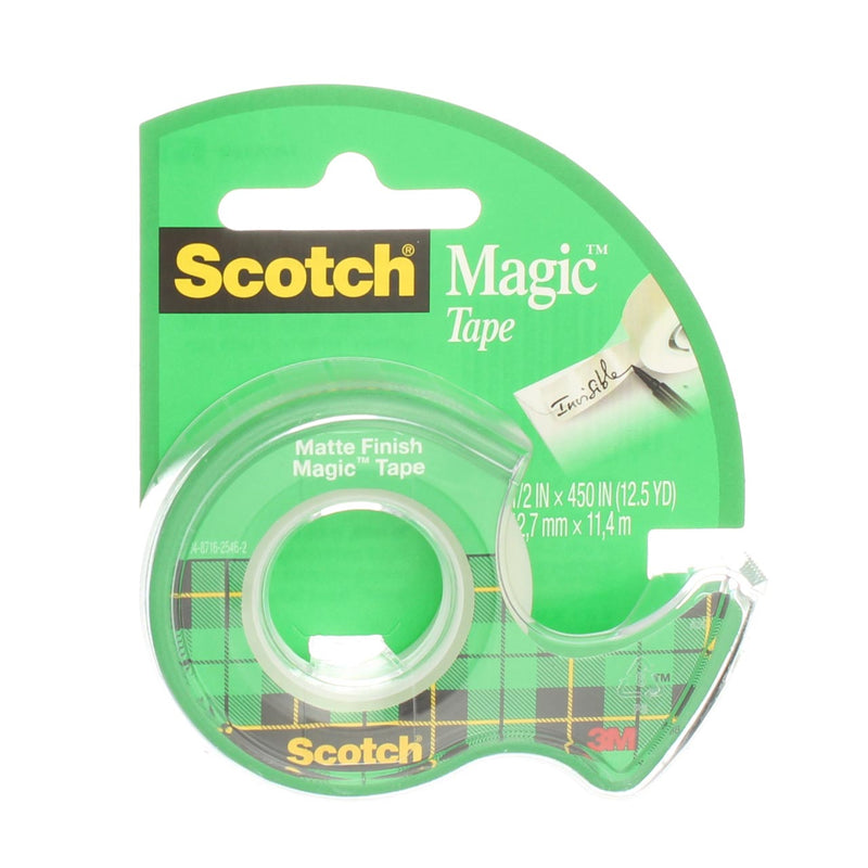 Scotch Magic Tape, Transparent, 0.5in X 450in