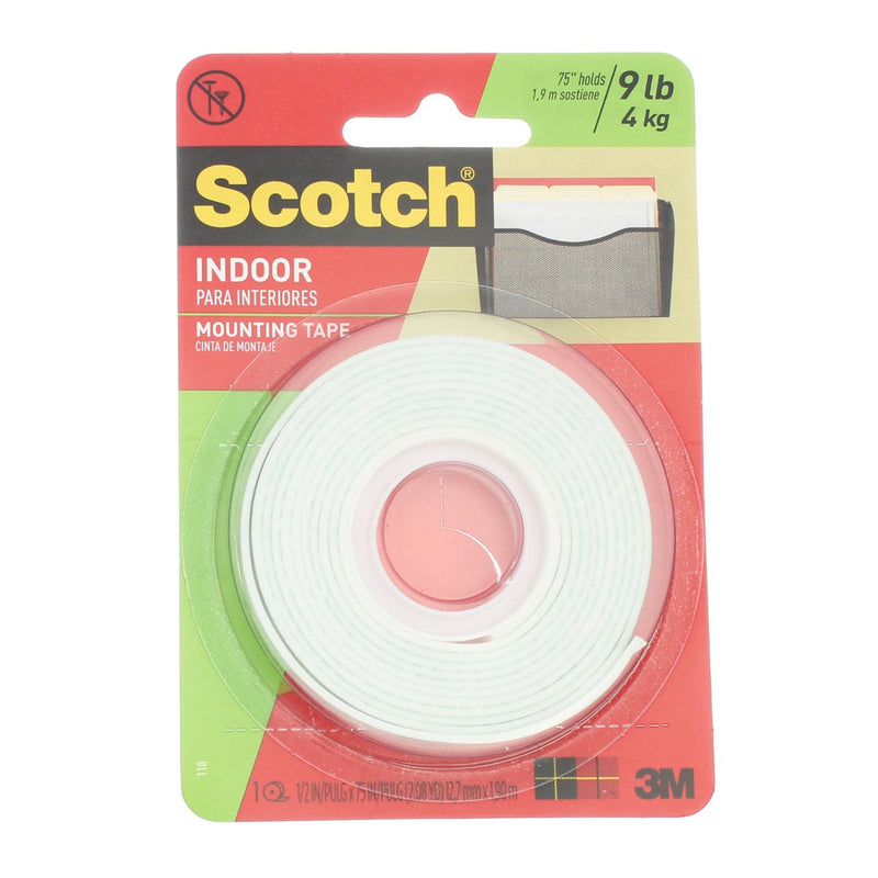 Scotch Mounting Tape, 0.5in X 75in