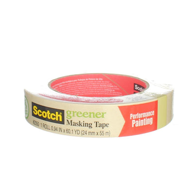 Scotch Greener Masking Tape, 0.94in X 60.1yd