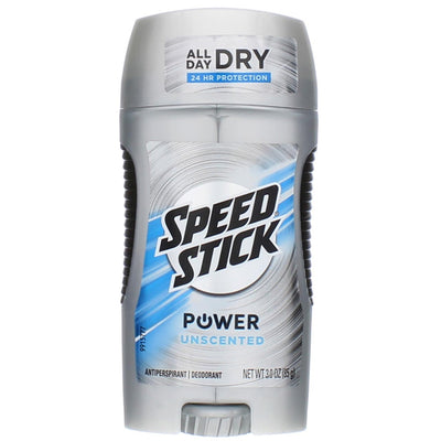Speed Stick Power Unscented Antiperspirant Deodorant - 3oz, Clear