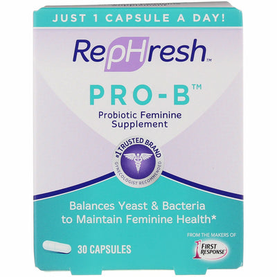 RepHresh Pro-B Probiotic Supplement for Women, 30 Oral Capsules